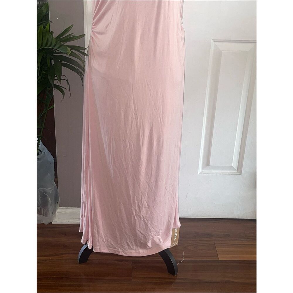 OGL NWT Sleeveless Pink Maxi Dress with built in bra- Soft Everyday Style - Picture 3 of 4